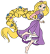 Rapunzel running