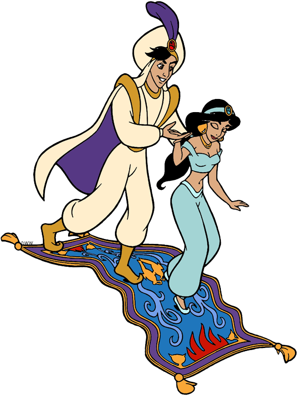 Aladdin and Jasmine Clip Art 2 | Disney Clip Art Galore