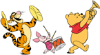 Pooh, Piglet, Tigger marching band