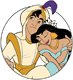 Prince Ali, Jasmine on flying carpet