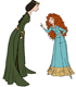 Elinor, Merida arguing