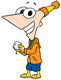 Phineas making a snowball
