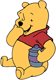 Cute Winnie, honey pot