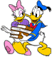 Donald carrying Daisy's books