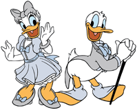 Donald and Daisy Duck