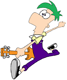 Ferb playing electric guitar