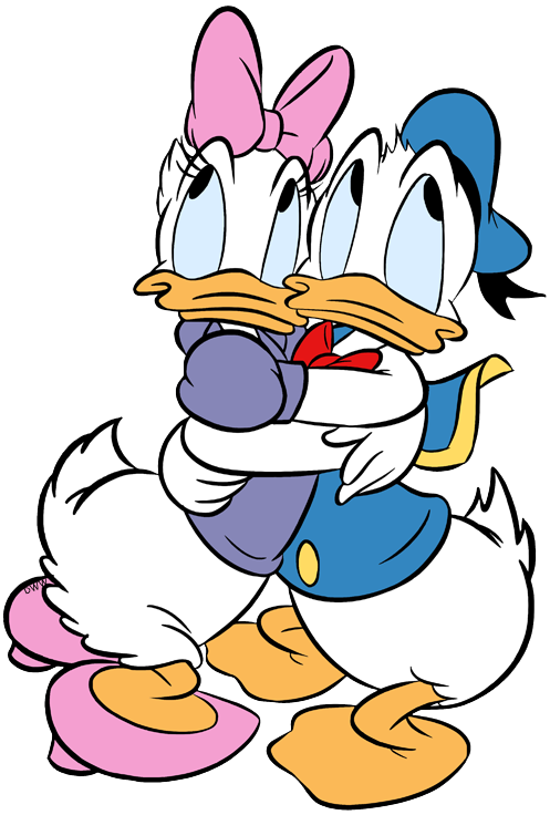 all-original. transparent images of Disney's Donald and Daisy Duck bar...