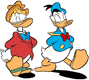 Gladstone Gander, Donald Duck walking