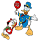 Donald Duck the crossing guard