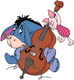 Eeyore, Piglet playing cello