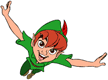 Peter Pan flying