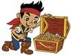 Jake opening treasure chest