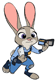 Judy Hopps holding wallet