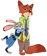 Judy, Nick hugging