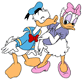 Donald kissing Daisy