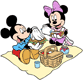 Mickey, Minnie picnic