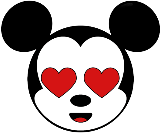 Love Mickey SVG - Mickey Love Emoji PNG