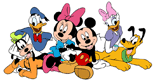 Mickey, Minnie, Goofy, Donald, Daisy, Pluto