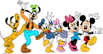 Mickey, friends