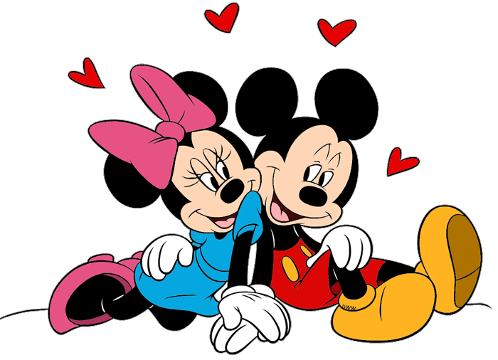 minnie and mickey mouse in love