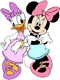 Minnie, Daisy shoulder to shoulder