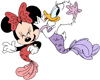 Minnie & Daisy as mermaids