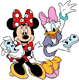 Minnie, Daisy playing video games