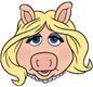 Miss Piggy's face