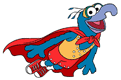 Superhero Gonzo flying