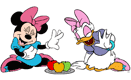 Minnie & Daisy laughing