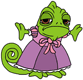 Pascal wearing dress