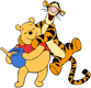 Tigger hugging Pooh