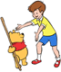 Winnie the Pooh, Christopher Robin greeting
