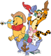 Pooh, Piglet, Tigger