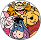 Pooh, Piglet, Tigger running