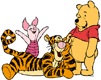 Pooh, Piglet, Tigger