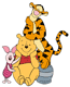 Pooh, Piglet, Tigger