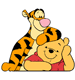 Winnie the Pooh & Tigger posing