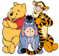 Pooh, Eeyore, Tigger