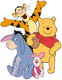 Pooh, Tigger, Eeyore, Piglet