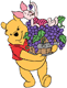 Pooh, Piglet, grapes