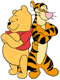 Pooh, Tigger back to back