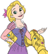 Rapunzel with braided hair