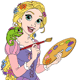 Rapunzel, Pascal painting