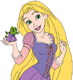 Rapunzel, Pascal in a dress