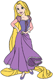 Rapunzel posing