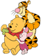 Pooh, Piglet, Tigger