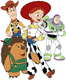 Woody, Jessie, Buzz, Mr. Pricklepants