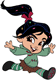Vanellope leaping