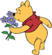 Smelling flowers